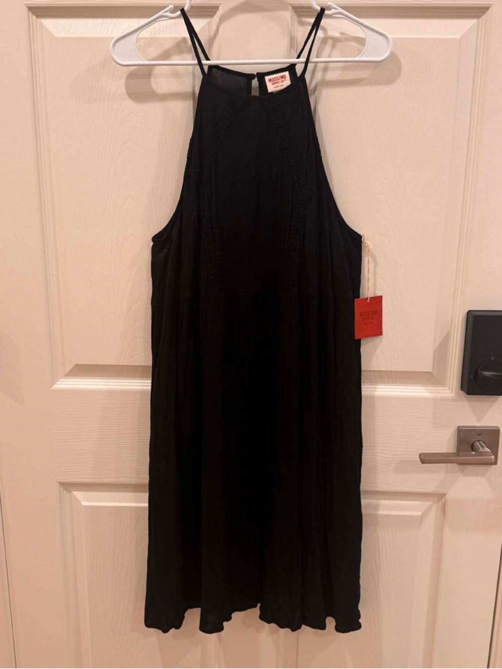 Mossimo Women Black Halter Summer Dress NWT Large